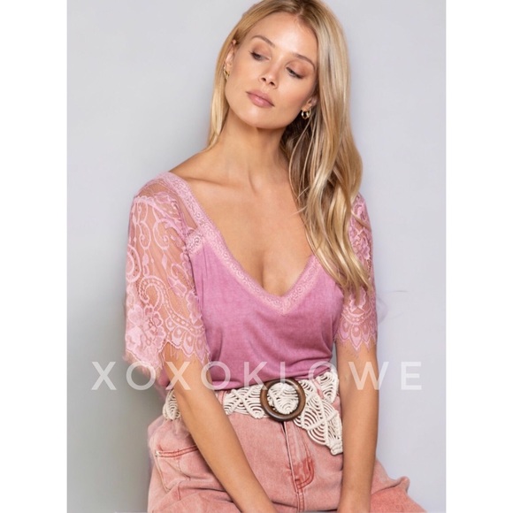 POL Pink Premium Tee Buttery Soft Relaxed Fit - Picture 5 of 16